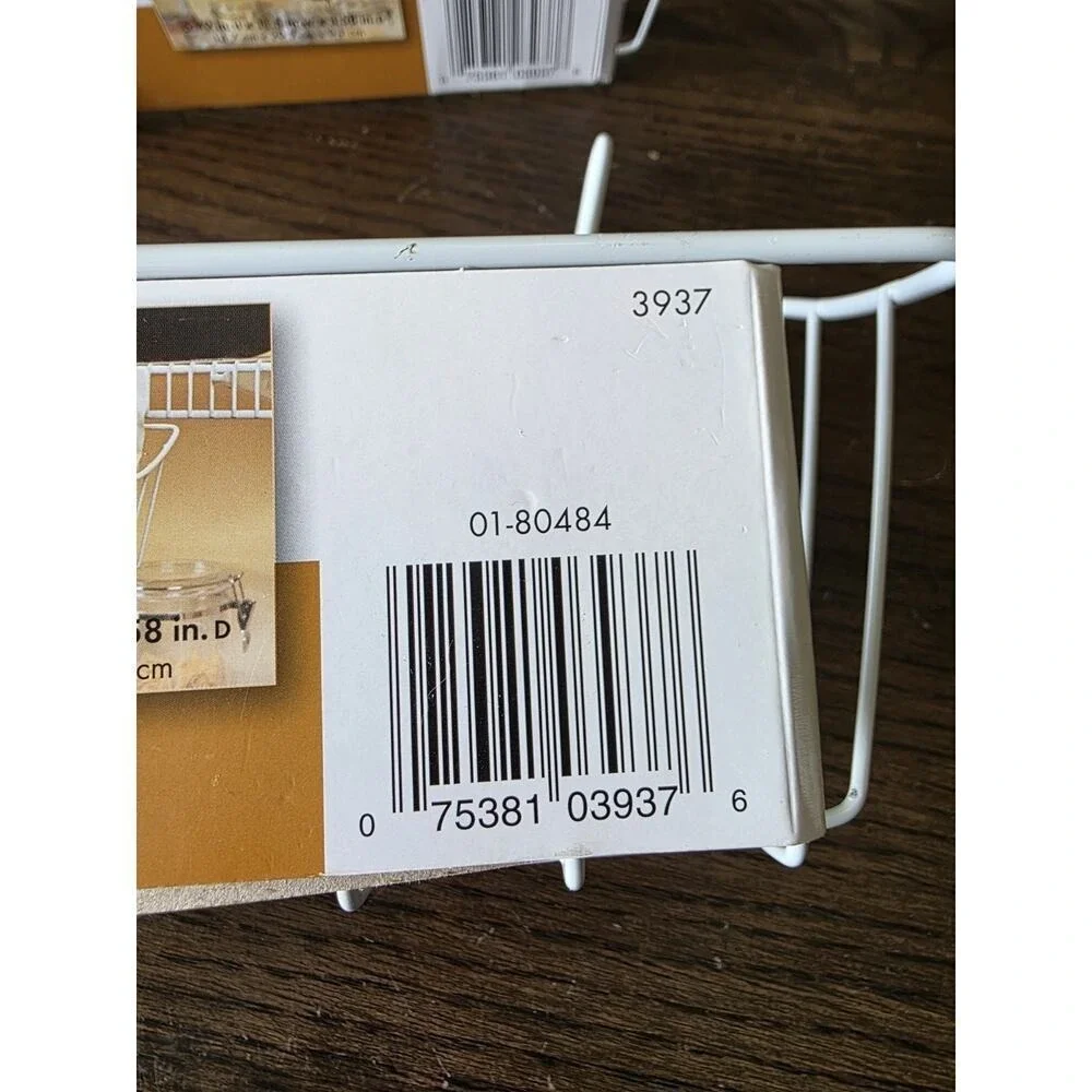 ClosetMaid Pocket Pal Wire Shelf Basket 3937 LOT OF 2 White Hook On Organizer B3 - Picture 6 of 16